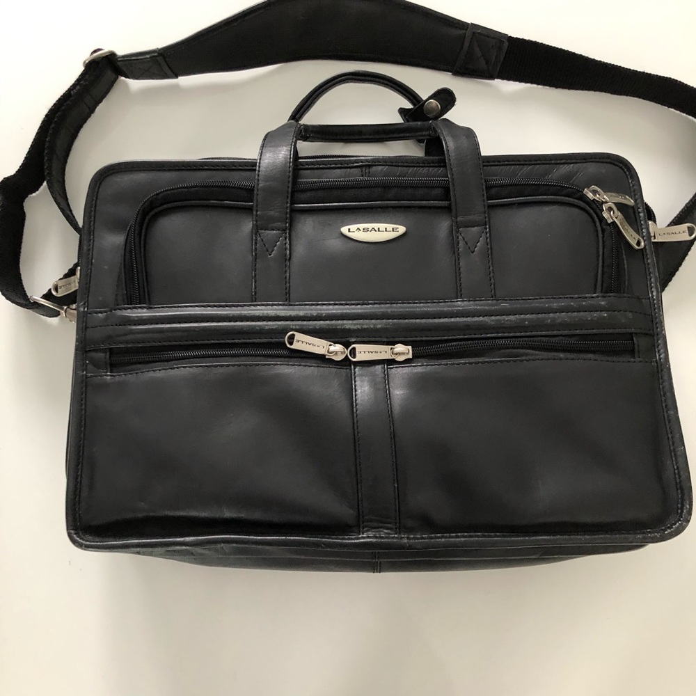 Lasalle Leather Laptop Briefcase